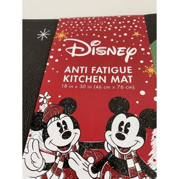 Disney Mickey And Minnie Christmas Holiday Cheer Anti Fatigue Mat 18X30" NEW - Picture 5 of 11